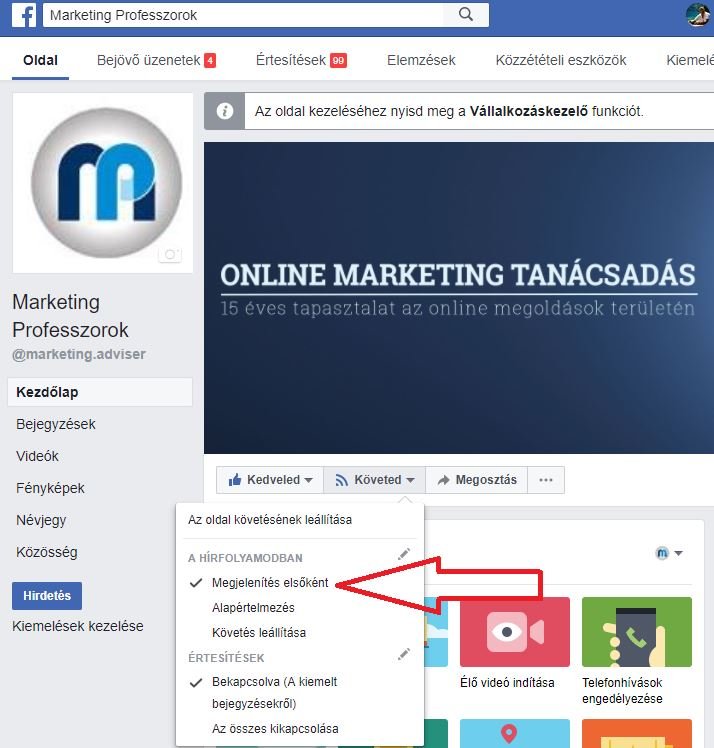 Mit jelent a Facebook algoritmusának változása vállalkozások számára?