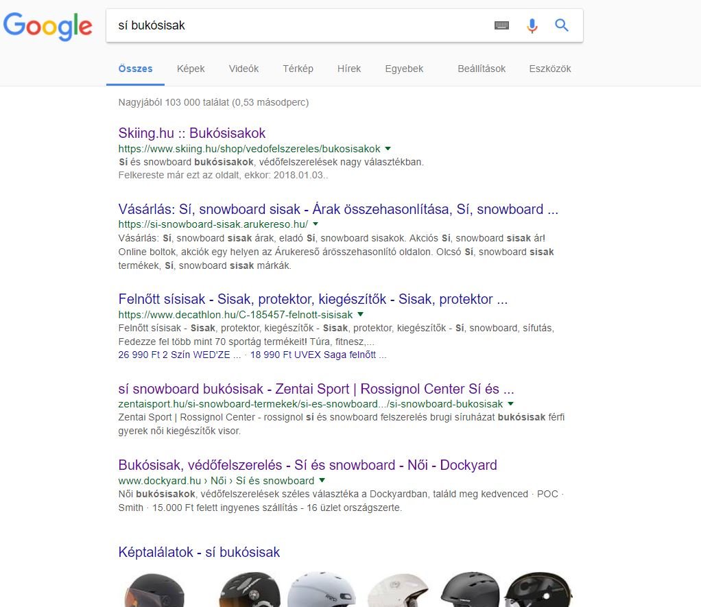 Miért nem vettem online sí bukósisakot?