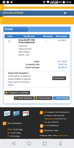 Miért nem vettem online sí bukósisakot?