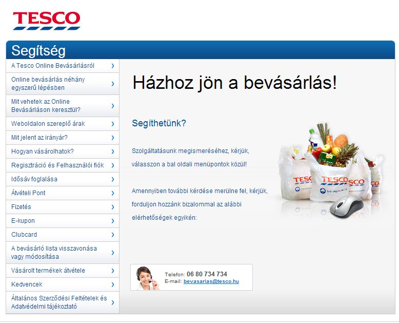 Webáruházat nyitott a Tesco, leteszteltük! Webáruházat nyitott a Tesco, leteszteltük!