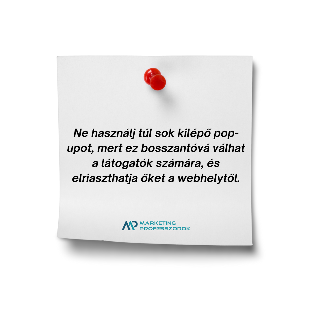 Kilépő pop-up Kilépő pop-up