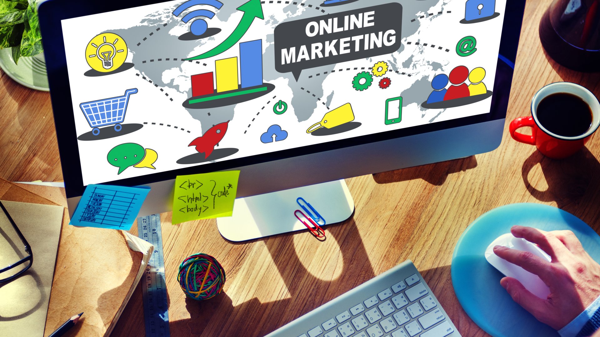 Mi az az online marketing? Részletes útmutató arról, mi is az az online marketing, milyen eszközei vannak, kinek ajánlott, mire jó és mennyibe kerül. Definíciók és gyakorlati példák.