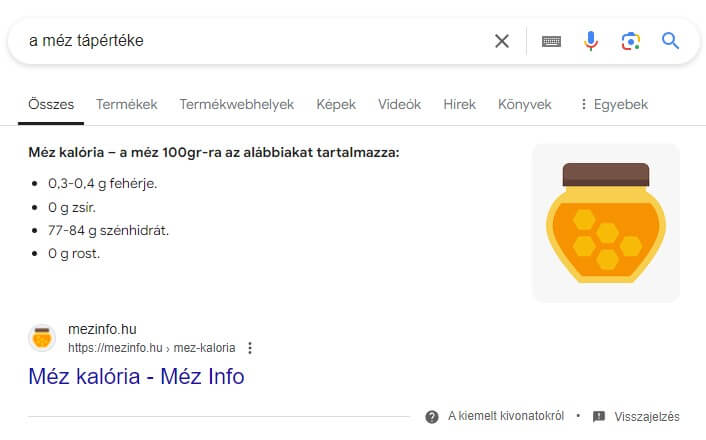 Kiemelt kivonatok SEO