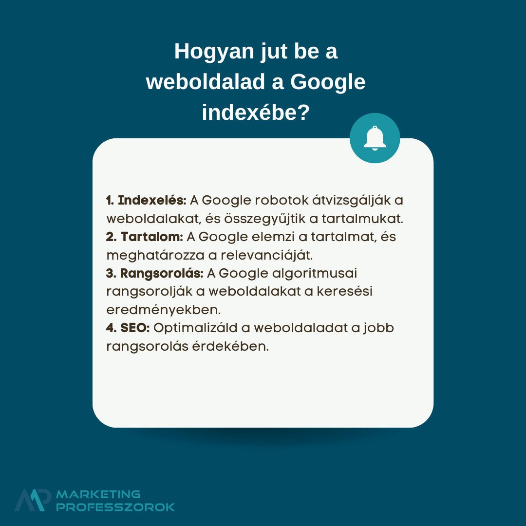 Hogyan jut be a weboldalad a Google indexébe?